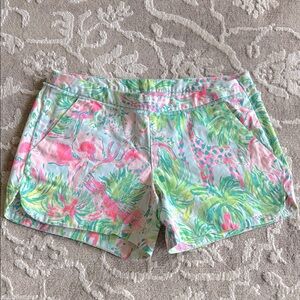 Lilly Pulitzer Women's Tropical Print Shorts - Pink and Green